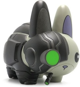 Cyborg Labbit - Nemesis Edition figure by Chuckboy, produced by Kidrobot. Front view.