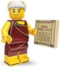 Roman Emperor figure by Lego, produced by Lego. Front view.