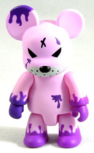 Redrum Lilac and Purple figure by Frank Kozik, produced by Toy2R. Front view.
