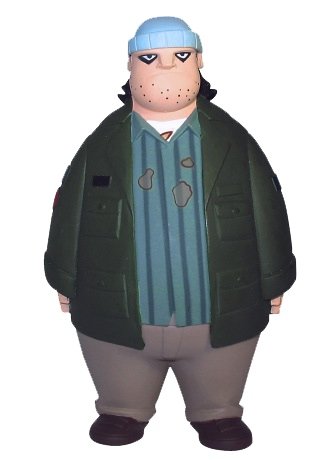Willam figure, produced by Graphitti Designs. Front view.