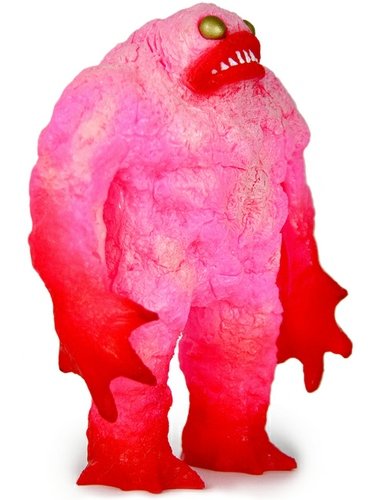 Kaiju Rhaal - Neon Pink figure by Barry Allen, produced by Gorgoloid. Front view.