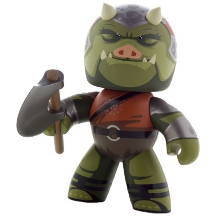 Gamorrean Guard figure by Lucasfilm Ltd., produced by Hasbro. Front view.