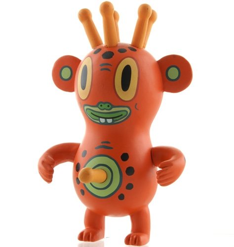Pupik figure by Gary Baseman, produced by Strangeco. Front view.