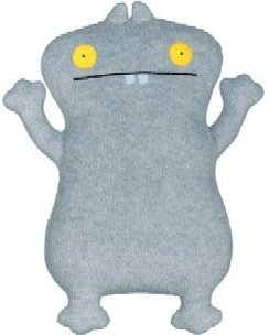 Babo - Classic, Grey figure by David Horvath X Sun-Min Kim, produced by Pretty Ugly Llc.. Front view.