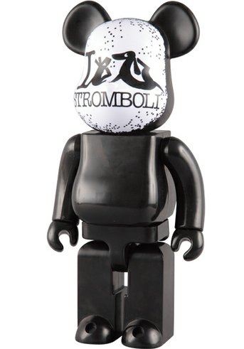 A Round World Be@rbrick 400% figure by Kuntzel + Deygas, produced by Medicom Toy. Front view.