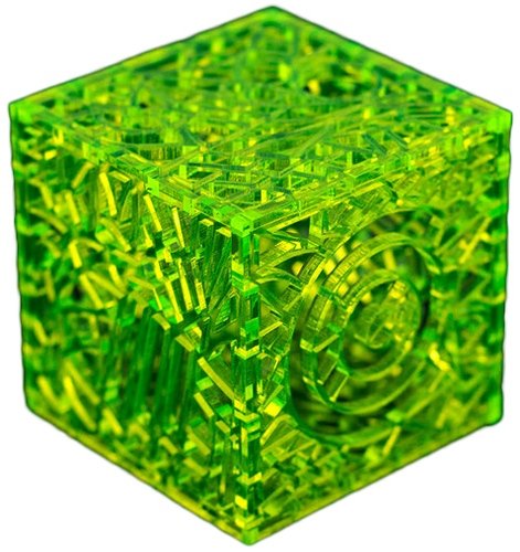 Reticulated Box - Slime, Sub-urban vinyl figure by Carson Catlin. Front view.