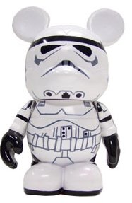 Stormtrooper figure by Mike Sullivan, produced by Disney. Front view.