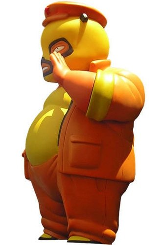 El Panda Sweet & Sour figure by Gobi & Jerry Frissen, produced by Muttpop. Side view.