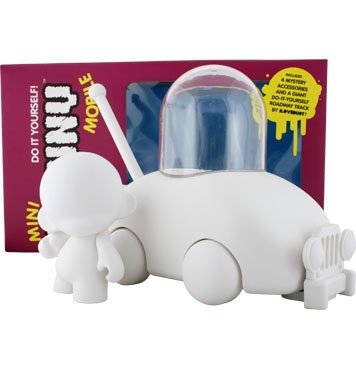 Mini Munny Mobile figure, produced by Kidrobot. Front view.