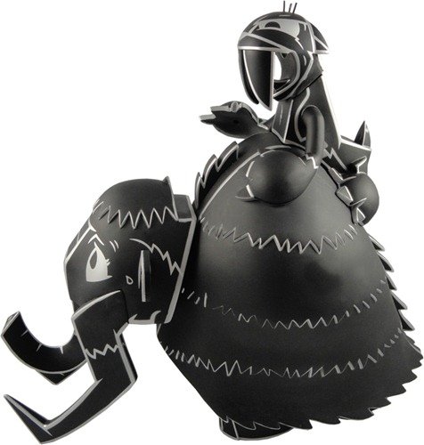 Pico & Wilshire - Lava figure by Joe Ledbetter, produced by The Loyal Subjects. Front view.