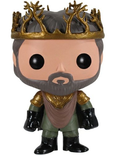 Renly Baratheon figure by George R. R. Martin, produced by Funko. Front view.
