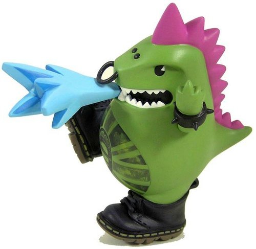 Sidzilla figure by Lisa Rae Hansen. Front view.