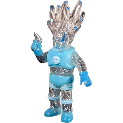 Ghostrooper  - Clear/Blue with Silver Tinsel Guts