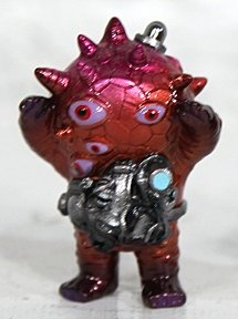 Micro Eyezon custom figure by Todd Robertson. Front view.