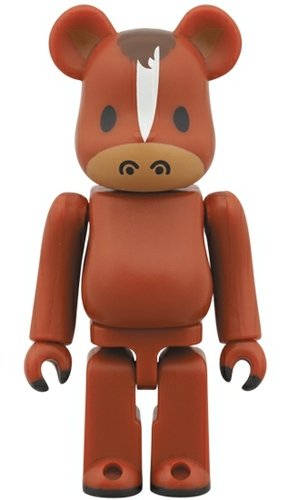 Lunar afternoon Be@rbrick 100% - Horse figure, produced by Medicom Toy. Front view.