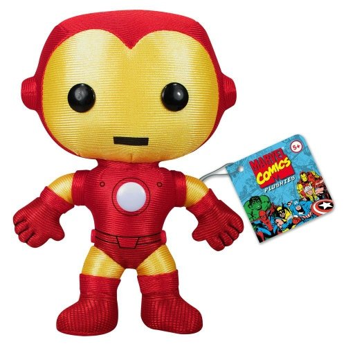 Iron Man 7 Plush figure by Marvel, produced by Funko. Front view.