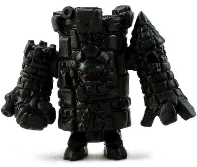 King Castor - Black figure by Dominic Campisi, produced by October Toys. Front view.