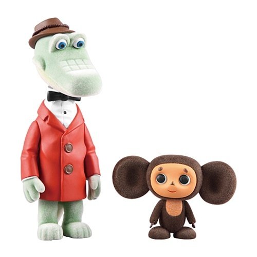 Cheburashka & Gena figure by Cheburashka Project, produced by Medicom Toy. Front view.