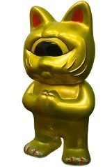 Fortune Kid - Gold figure by Mori Katsura, produced by Realxhead. Front view.