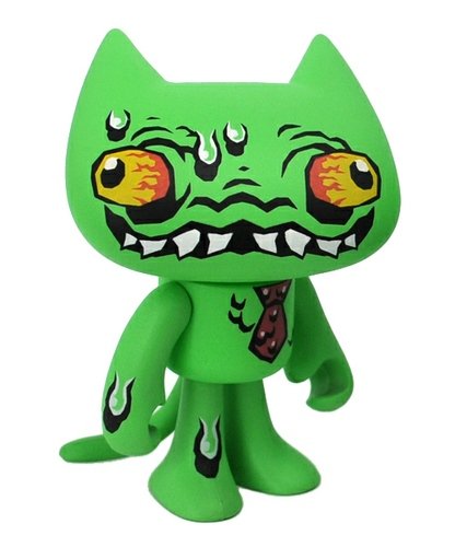 CrapStink Splasher - Crappy Cat figure by Vanbeater, produced by Unacat. Front view.