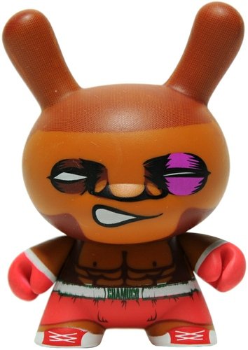 Chamuco from Tepito figure by Luis Mata, produced by Kidrobot. Front view.