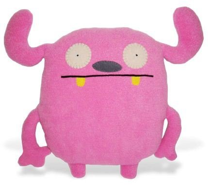 Heu Googeuy - Little, Pink figure by David Horvath X Sun-Min Kim, produced by Pretty Ugly Llc.. Front view.