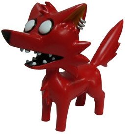 Crazy Coyote figure by Spacecoyote, produced by Patch Together. Front view.