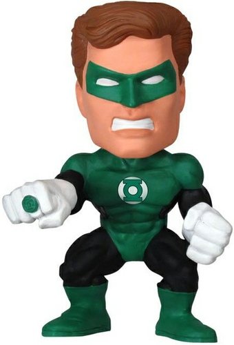 Green Lantern Funko Force Bobble Head figure by Dc Comics, produced by Funko. Front view.