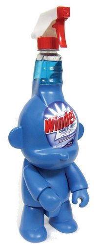 Windex Monkey Qee figure by Sket One. Front view.