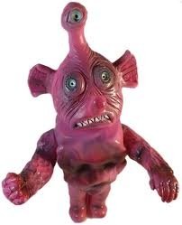Sea Monkey of Death figure by Blurble, produced by Lulubell Toys. Front view.