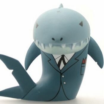 Mackie figure by Frank Kozik, produced by Kidrobot. Front view.