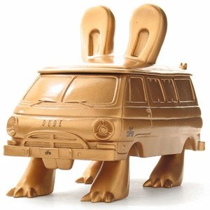 Bunnyvan figure by Jeremy Fish, produced by Strangeco. Front view.