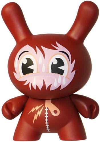 Trapped in a Bear Suit, 3am in Jeremyville figure by Jeremyville, produced by Kidrobot. Front view.