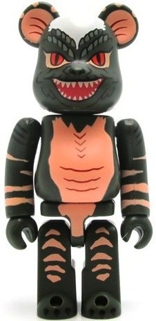 Stripe - Secret Animal Be@rbrick Series 20 figure, produced by Medicom Toy. Front view.