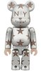 TOMMY - SILVER Be@rbrick 100% 