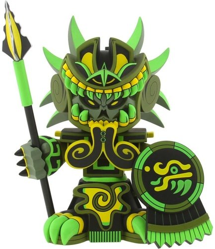 Death Serpent Jungle - Designer Con 2013 Exclusive figure by Jesse Hernandez, produced by Kuso Vinyl. Front view.