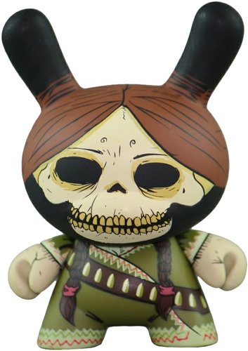 Adelita - Regular figure by Oscar Mar, produced by Kidrobot. Front view.