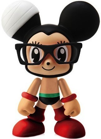 Stayreal Astro Mousy figure by Ashin X No2Good, produced by Stayreal. Front view.