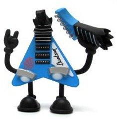 Da Jam (Tour) figure by Jeremy Madl (Mad), produced by Kidrobot. Front view.