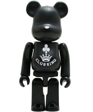 Club King - Secret Be@rbrick Series 18 figure by Kuwahara Moichi, produced by Medicom Toy. Front view.