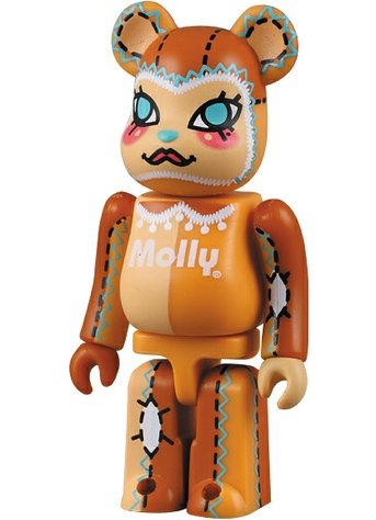Be@rbrick Molly figure by Kenny Wong, produced by Medicom Toy. Front view.