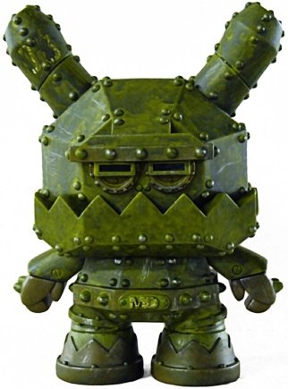 Mecha Dunny MDA1 Tactical Assault Unit figure by Frank Kozik, produced by Kidrobot. Front view.