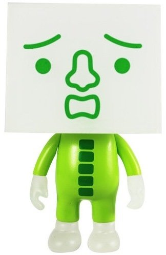 Colour Pop! To-Fu - Melon figure by Devilrobots, produced by Play Imaginative. Front view.