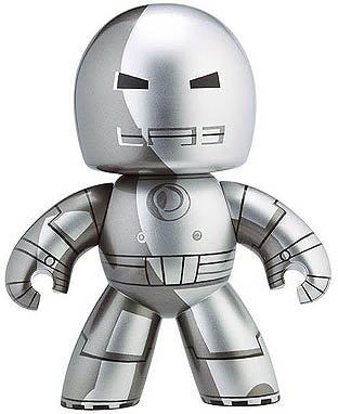 Iron Man (Mark I) figure, produced by Hasbro. Front view.