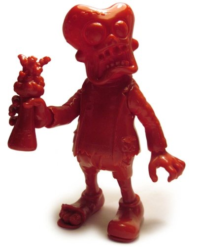 Fungah - Unpainted Red, WonderCon 2010 figure by Dr. Uo, produced by Cure. Front view.
