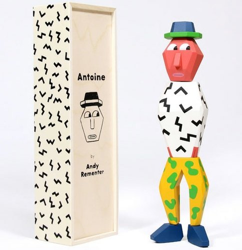 People Blocks - Antoine figure by Andy Rementer, produced by Case Studyo. Front view.
