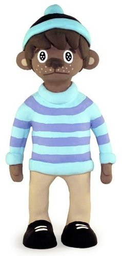 Charlie - Blue Sweater figure by Jon Knox (Hello, Brute). Front view.