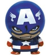 Captain America figure by Marvel, produced by A&A Global Industries. Front view.