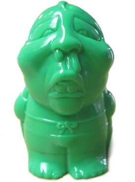 Hone Borg Boy - Unpainted Green Lulubell Exclusive figure by Atom A. Amaresura, produced by Realxhead. Front view.