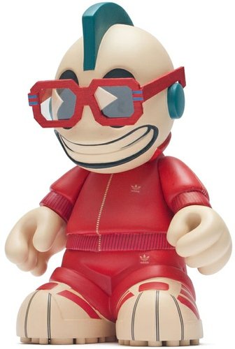 Darkest Mascot figure by Patrick Wong. Front view.